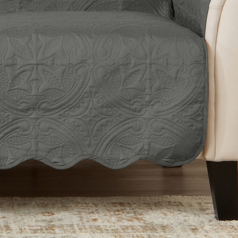 Reversible Sofa Cover Quilted Pet Furniture Protector Slipcover
