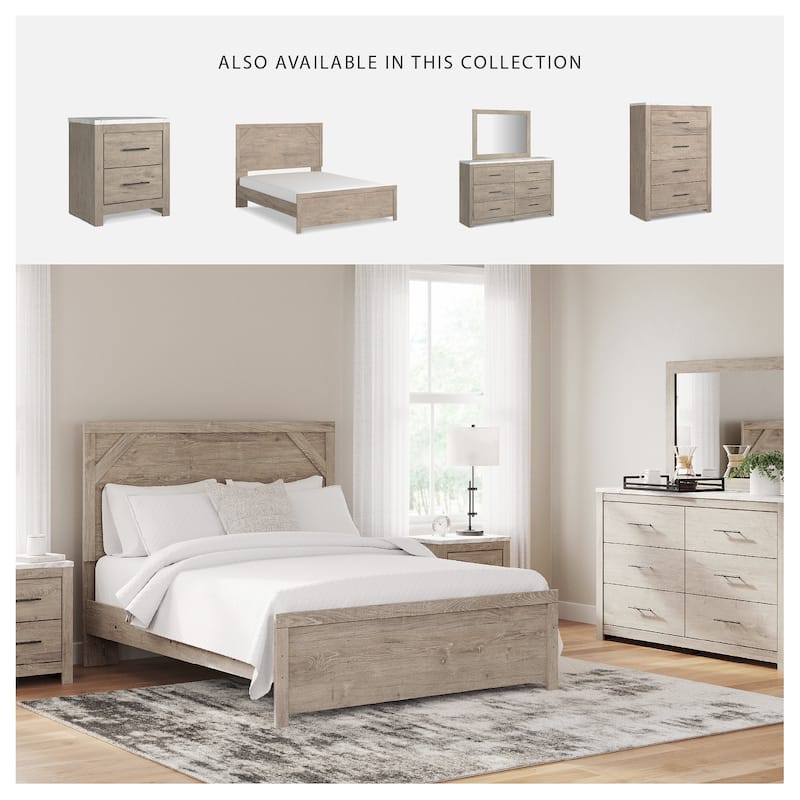 Senniberg Light Brown Panel Bed
