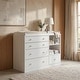preview thumbnail 4 of 15, 47" Wide 5-Drawer Dresser and Changing Table for Nursery, Modern Kids' Bedroom Chest of Drawers - 47.2"W