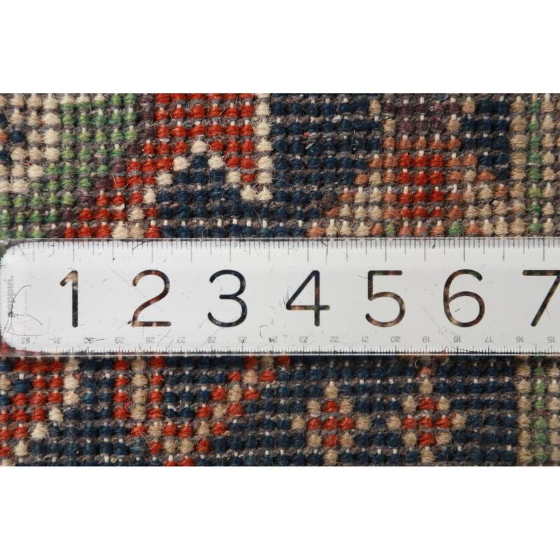 Orange Medallion Heriz Serapi Large Rug Hand-Knotted Wool Carpet - 11'8" x 15'3"