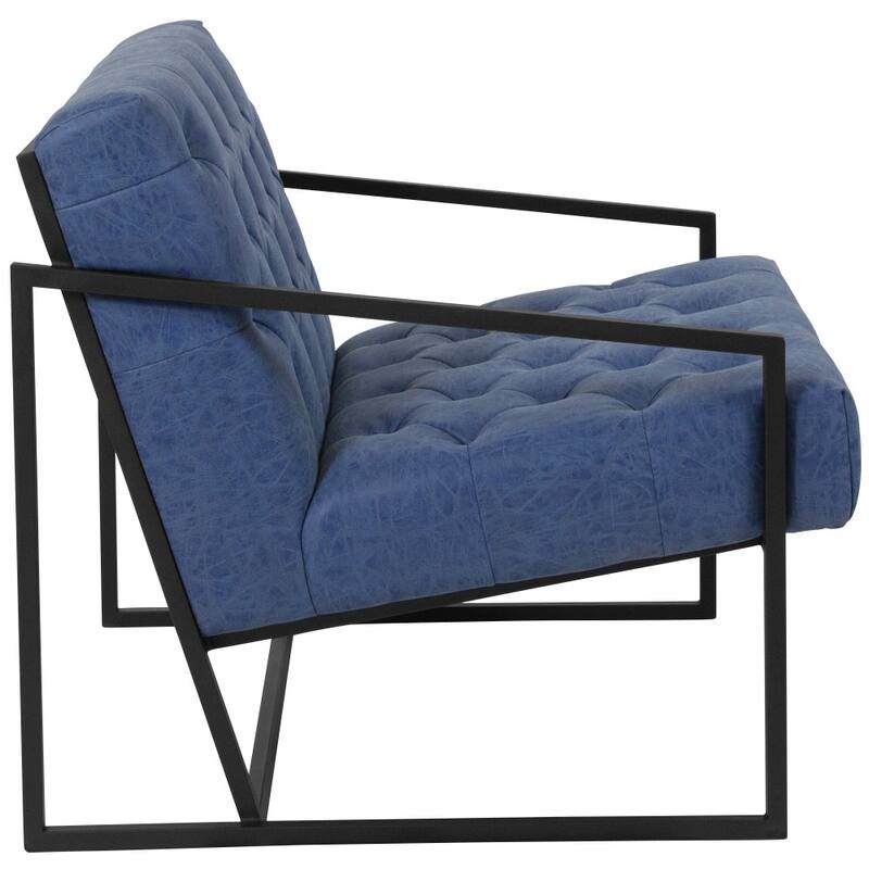 Upholstered Tufted Lounge Chair - 29"W x 31.75"D x 27.5"H