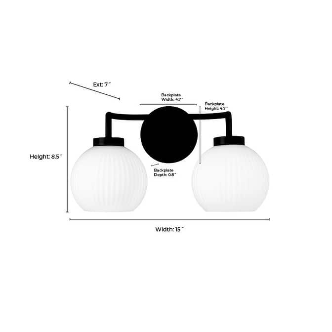 Millennium Lighting 22402 Oprah 2 Light 15" Wide Vanity Light