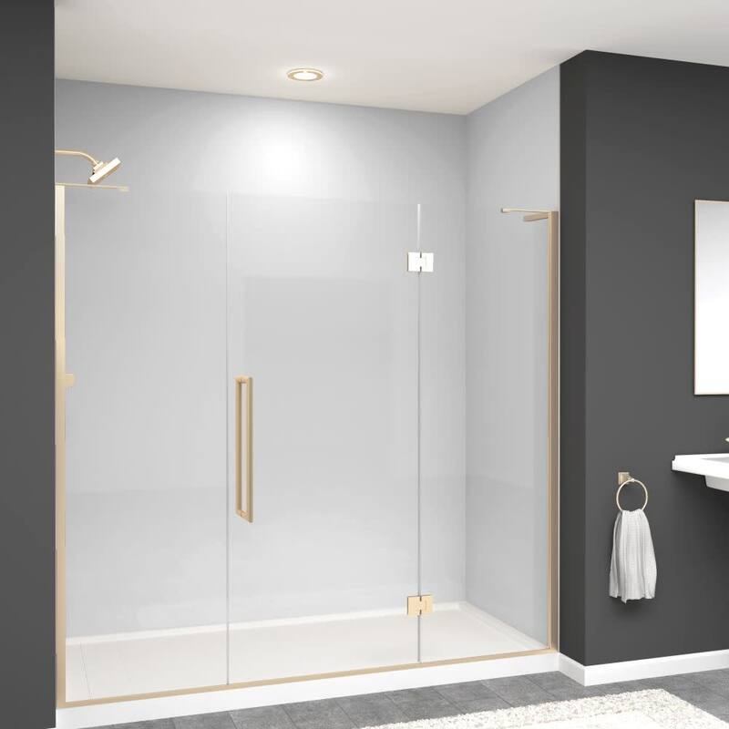 Transolid EHTF78307610C-T Elizabeth 76" High x 78" Wide Hinged Semi - Champagne Bronze