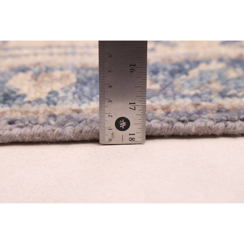 ECARPETGALLERY Hand-knotted Jules Serapi Denim Blue Wool Rug - 7'11 x 10'2