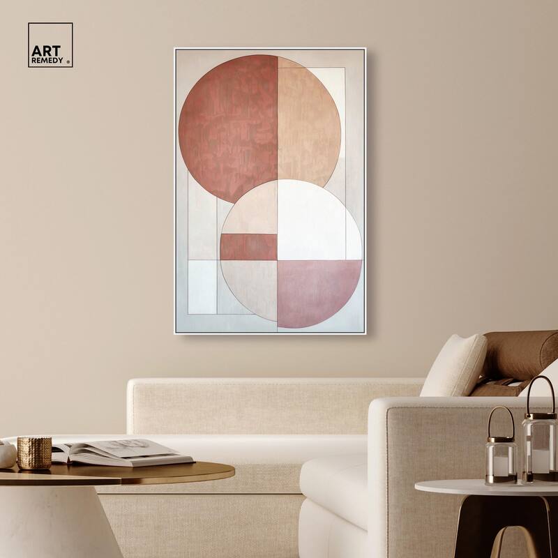 Modernist Circles I Canvas by Art Remedy