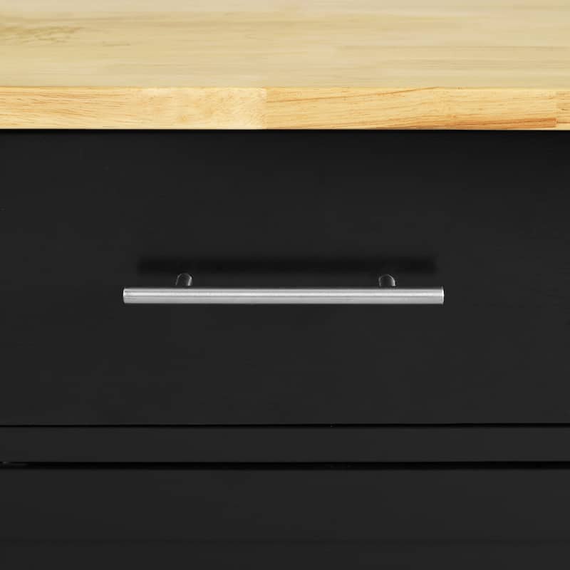 Crosley Savannah Wood Top Drop Leaf Kitchen Island/Cart 30"d x 42"w x