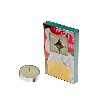 Christmas 6 Pk Scented Tealights Festive Sugar Cookies - Set of 4 - N/A