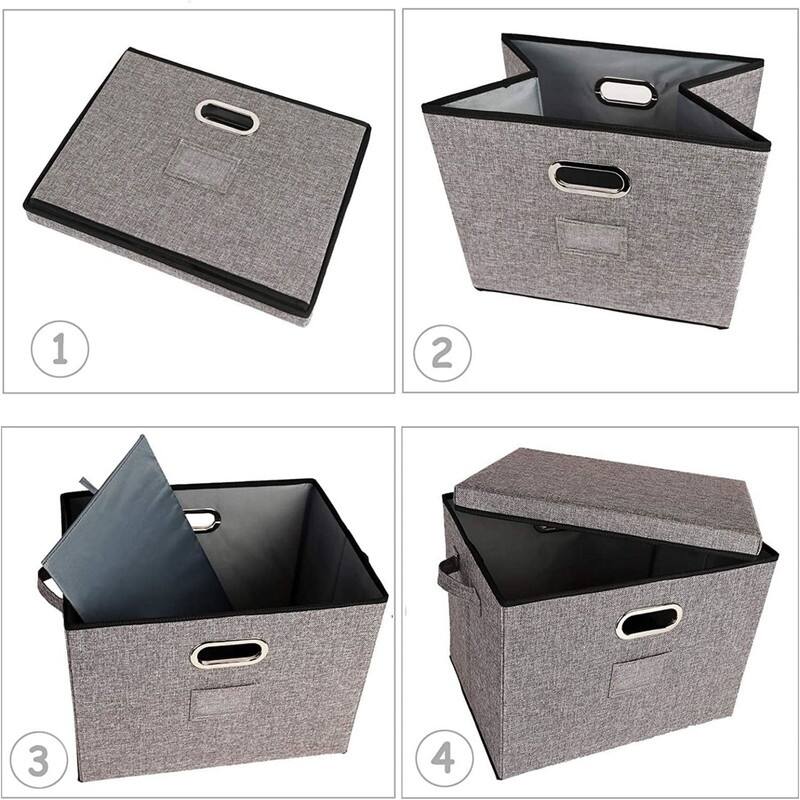 12-Inch Vinyl Record Storage Boxes (17"-2 Pack)