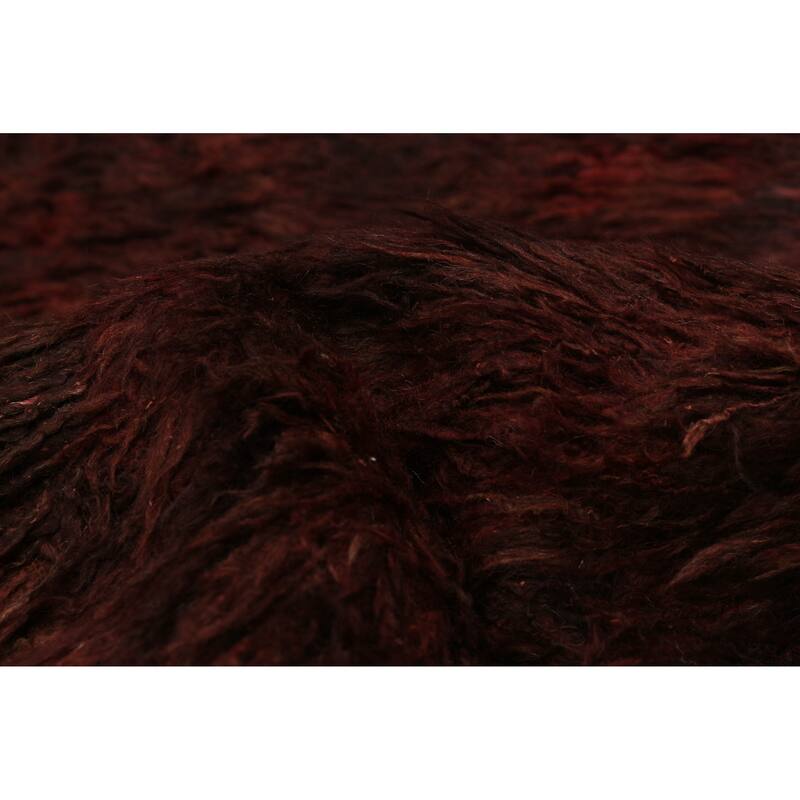 ECARPETGALLERY Hand-knotted Marrakech Burgundy Wool Rug - 8'1 x 9'11