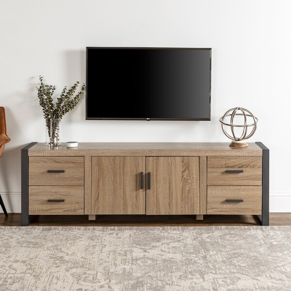 Carbon Loft Burke 70-inch Driftwood Urban TV Stand Console. Opens flyout.