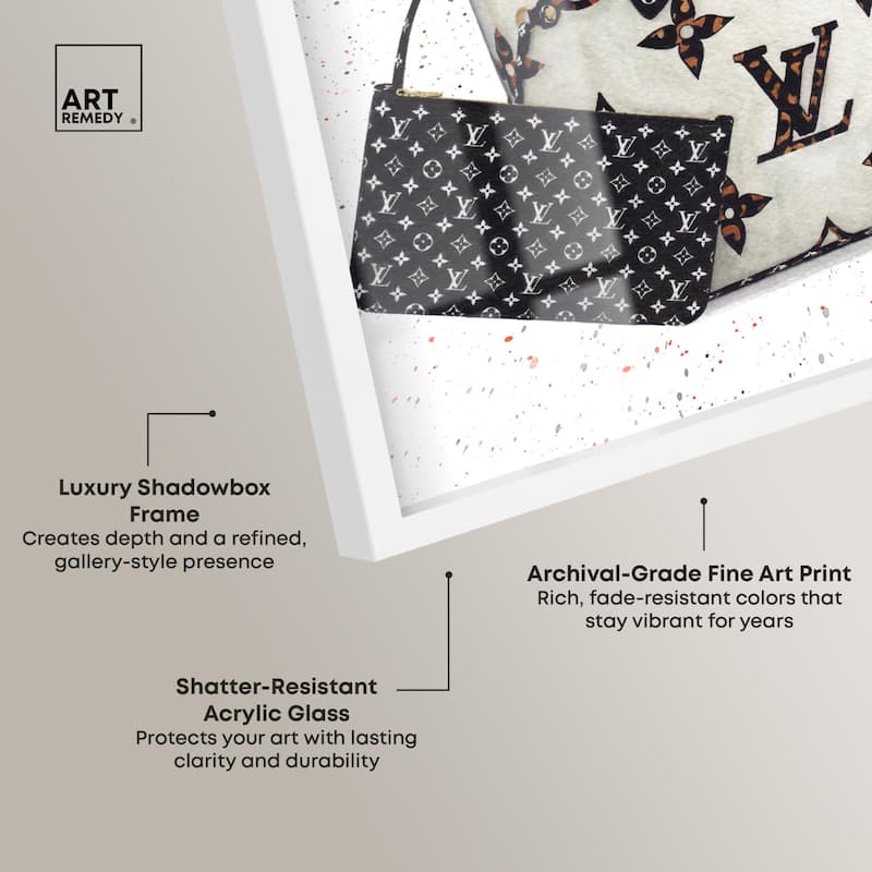 Floral Summer Bag Shadowbox by Art Remedy