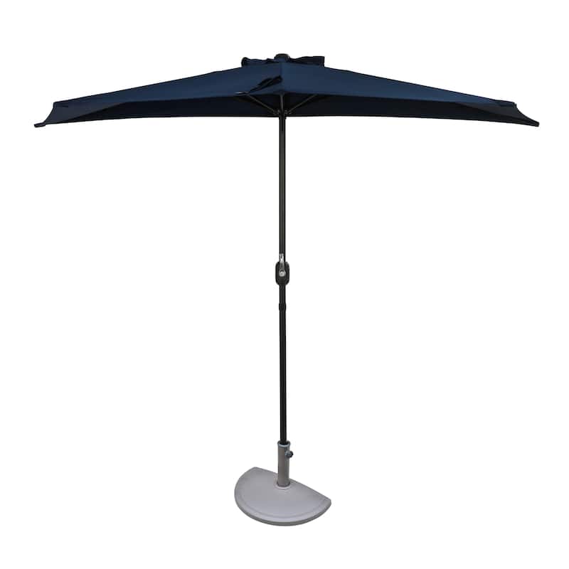 Island Umbrella Lanai 9-ft Half Umbrella With Polyester Canopy
