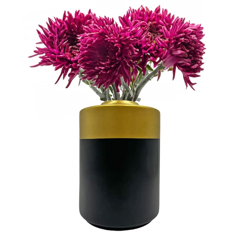 Black and Gold Modern Ceramic Vase