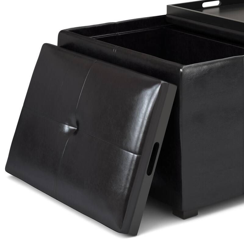 WYNDENHALL Franklin Wide Contemporary Table Ottoman