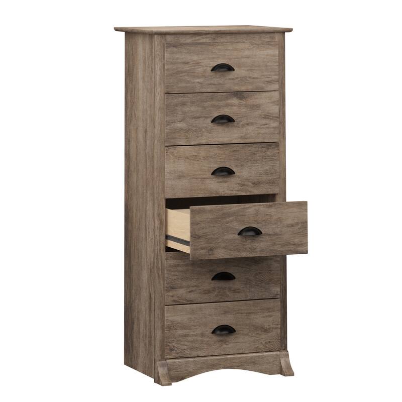 Prepac Salt Spring Tall 6 Drawer Chest