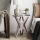 preview thumbnail 7 of 21, COZAYH Pedestal Farmhouse End Table, Distressed Top with Base for Modern Farmhouse, Boho Decor, Round
