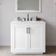 Option White / White Quartz Top / Matte Black Hardware