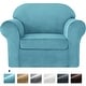 preview thumbnail 11 of 58, Subrtex Sofa Cover Stretch Slipcover with Separate Cushion Covers Armchair - Smoky Blue