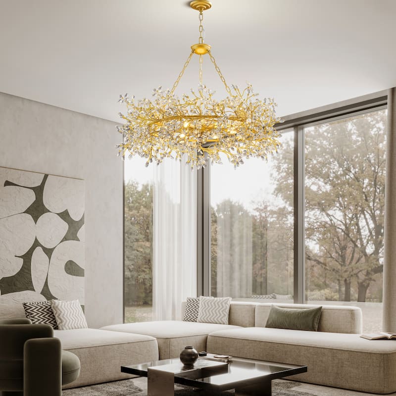 KAYLA D800/D1000/L1300 Tree Branch Chandelier Dining Pendant - Copper Color