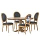 preview thumbnail 24 of 77, Dored 5 Piece Dining Set by Christopher Knight Home Dark Gray/ Floral Print
