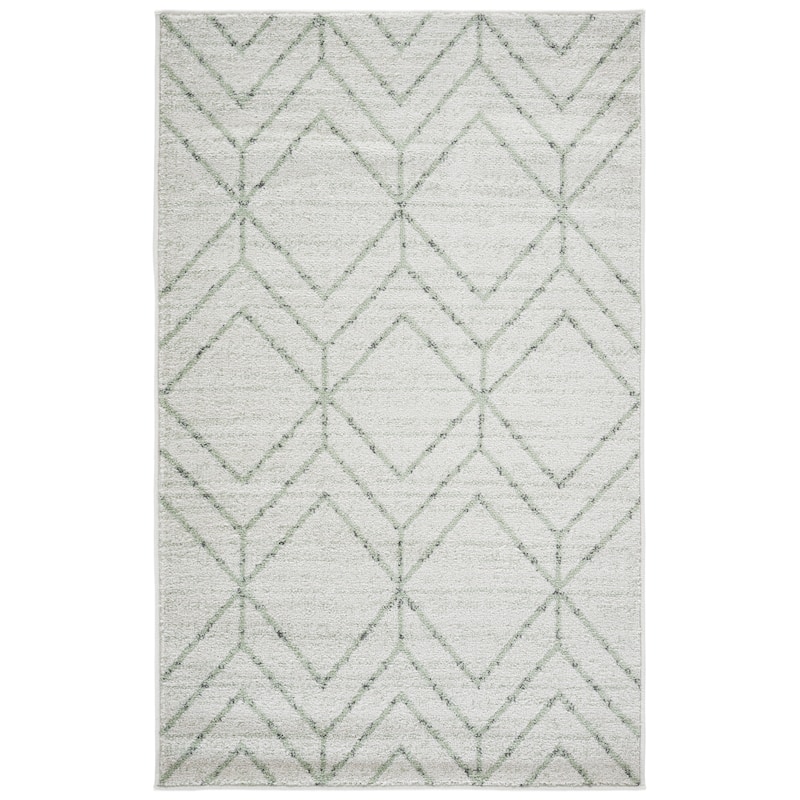 SAFAVIEH Adirondack Juvelina Modern Geometric Rug - 3' x 5' - Ivory/Sage