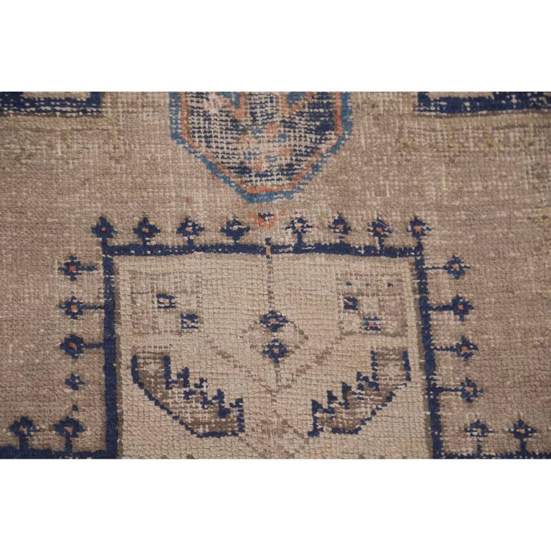 Hand Knotted Oriental 100% Wool Carpet Traditional Tribal Beige & Ivories Sirjan Area Rug - 6' 4'' X 4' 10''
