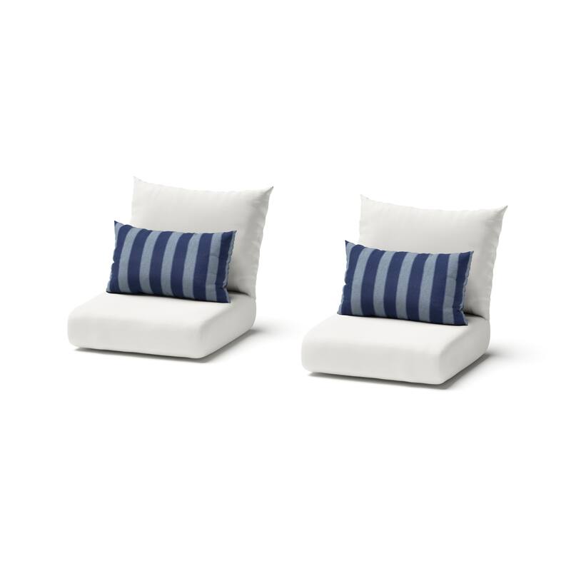 Cannes 2 Piece Sunbrella Outdoor Patio Club Chairs