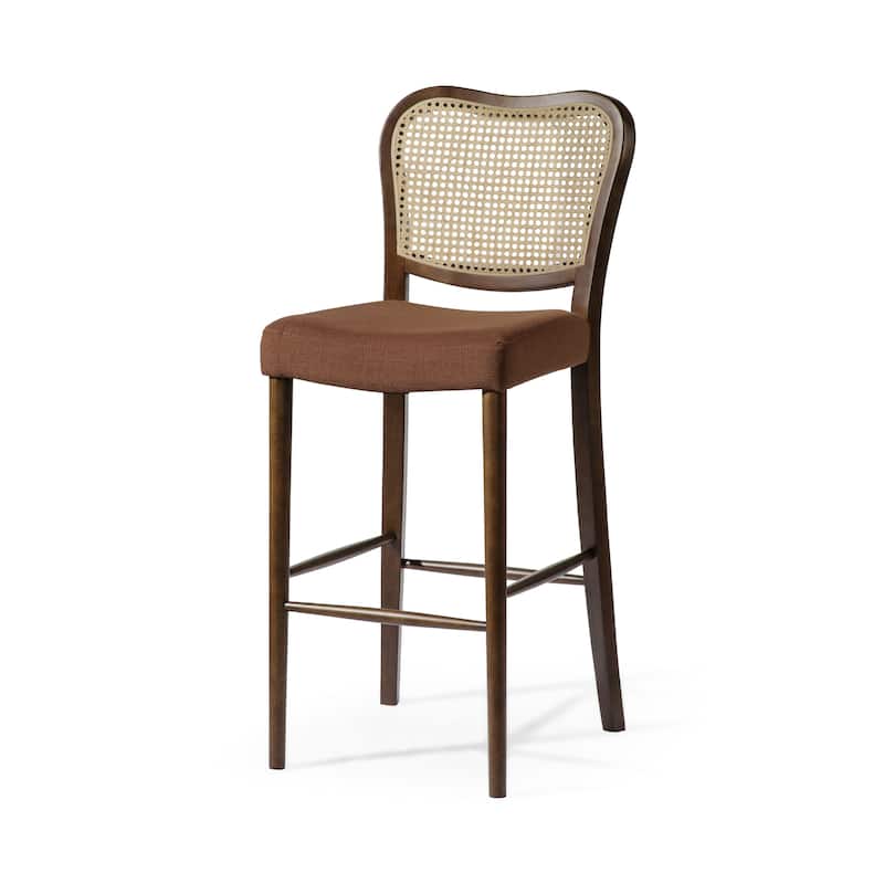 Maven Lane Vera Kitchen Dining Stool - Aged Brown - Bar Height