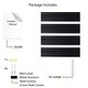 preview thumbnail 9 of 7, Wallniture Denver Floating Shelf Wood Bookshelf Nursery Decor Black Storage Shelves (Set of 4)