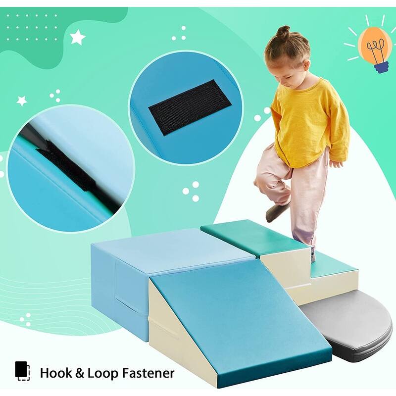 4 Pieces Baby Kids Climbing Toys Indoor Soft Foam Activity Play Set