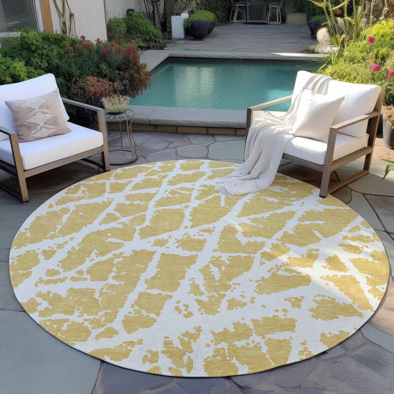Riva Modern Art-Inspired Weather Resistant Versatile Elegance Outdoor Rug