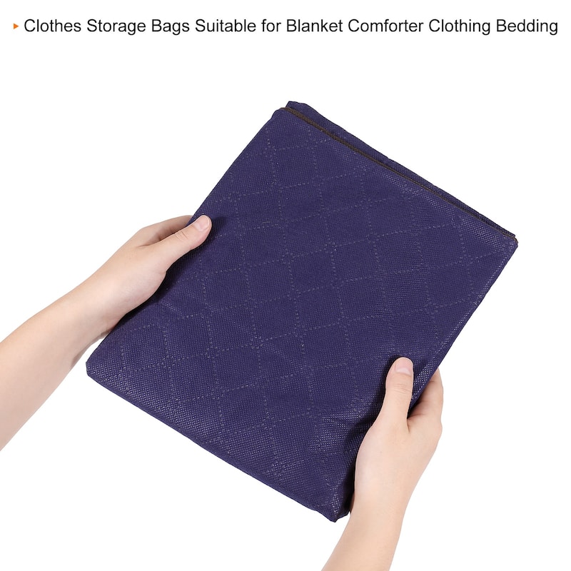 Clothes Storage Bags for Comforters 6pcs, Foldable Closet Organizer