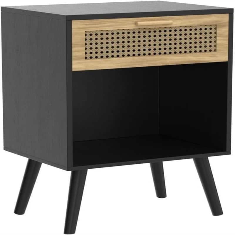 Modern Nightstand with Charging Station
