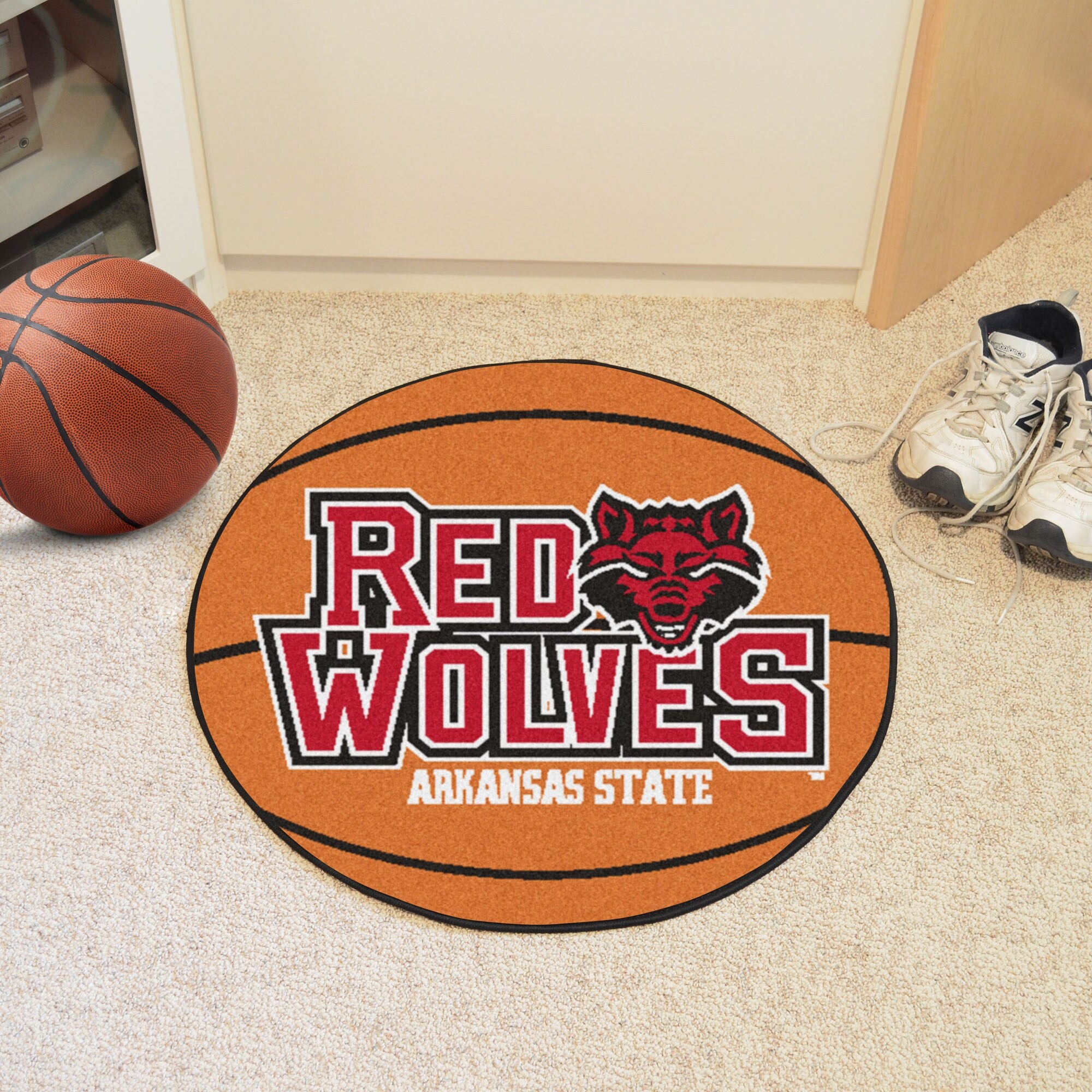 Shop Ncaa Arkansas State University Red Wolves Basketball Shaped