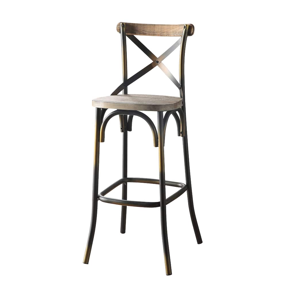 Bar Stool with Cross Back