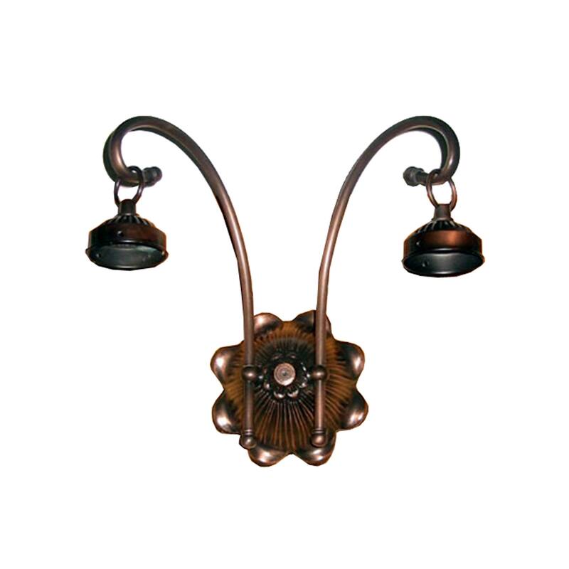 Meyda Tiffany Victorian 12" Wide 2 Light Double Sconce Hardware - Mahogany Bronze