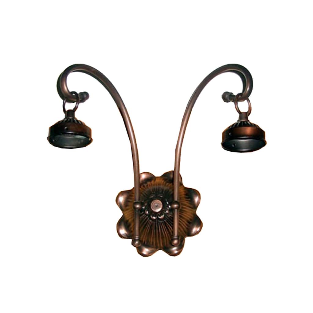 Meyda Tiffany Victorian 12" Wide 2 Light Double Sconce Hardware