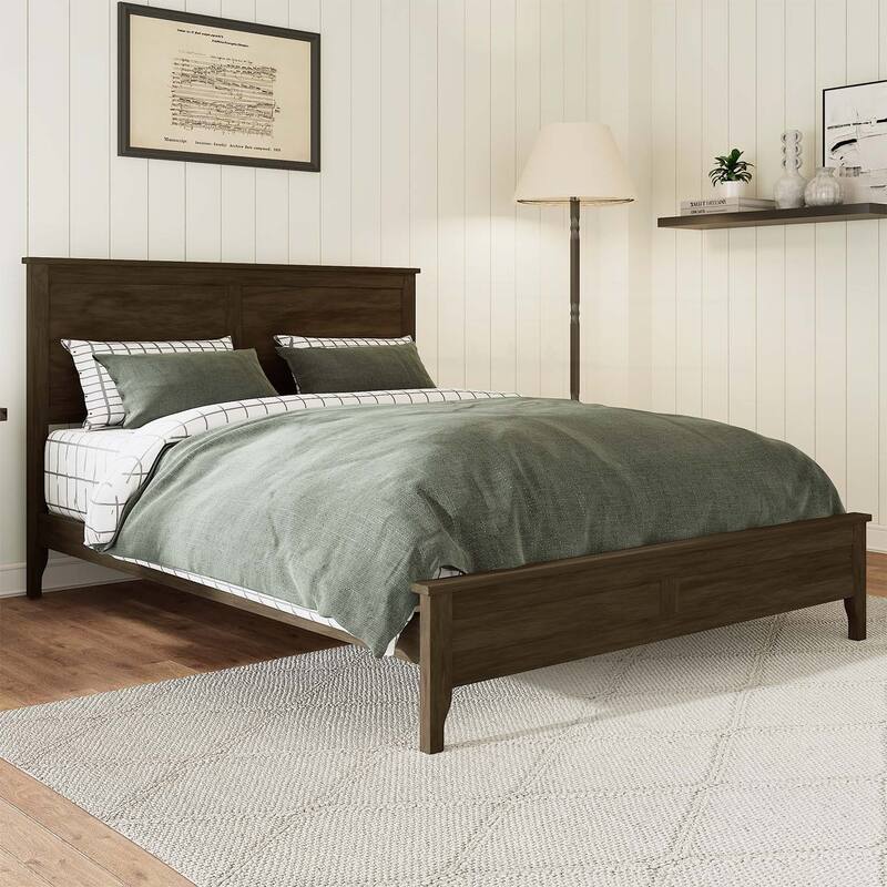 Charming Wood Platform Bed for Dreamy Nights and Relaxation