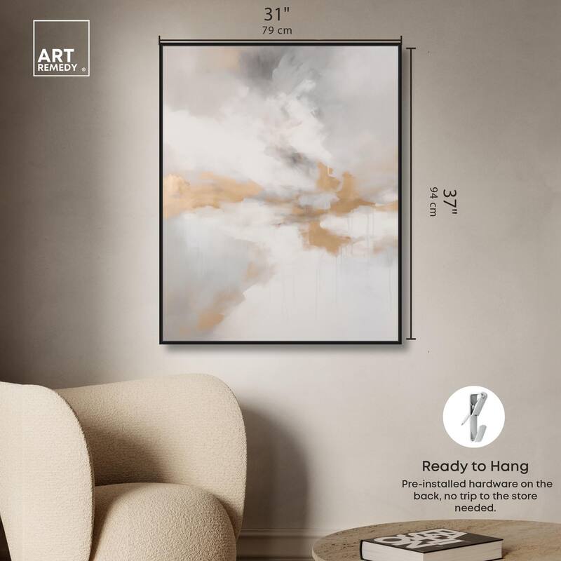 Fleeting Gold I Canvas by Art Remedy