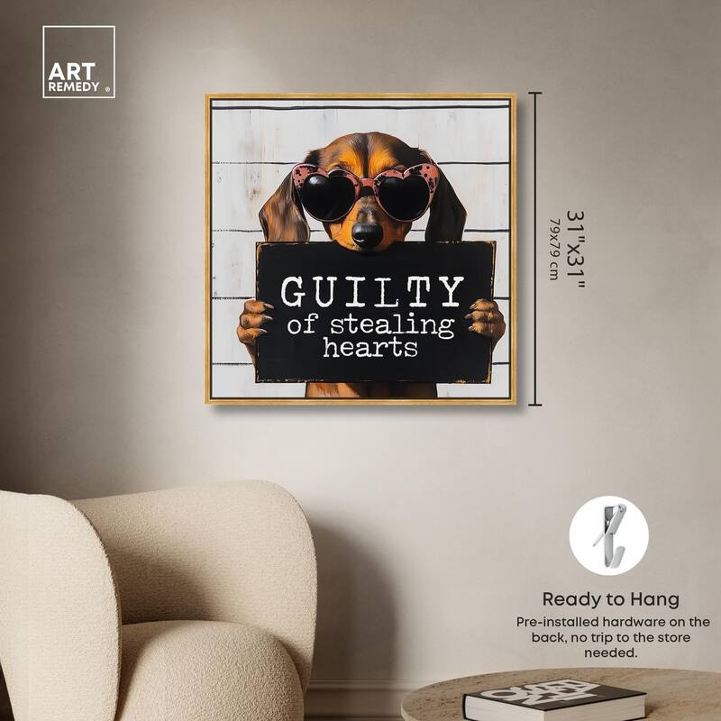 Guilty of Stealing Hearts Canvas by Art Remedy