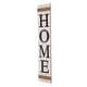 preview thumbnail 39 of 37, Glitzhome 42"H Wooden Christmas Porch Sign with 3 Changeable Floral Wreaths