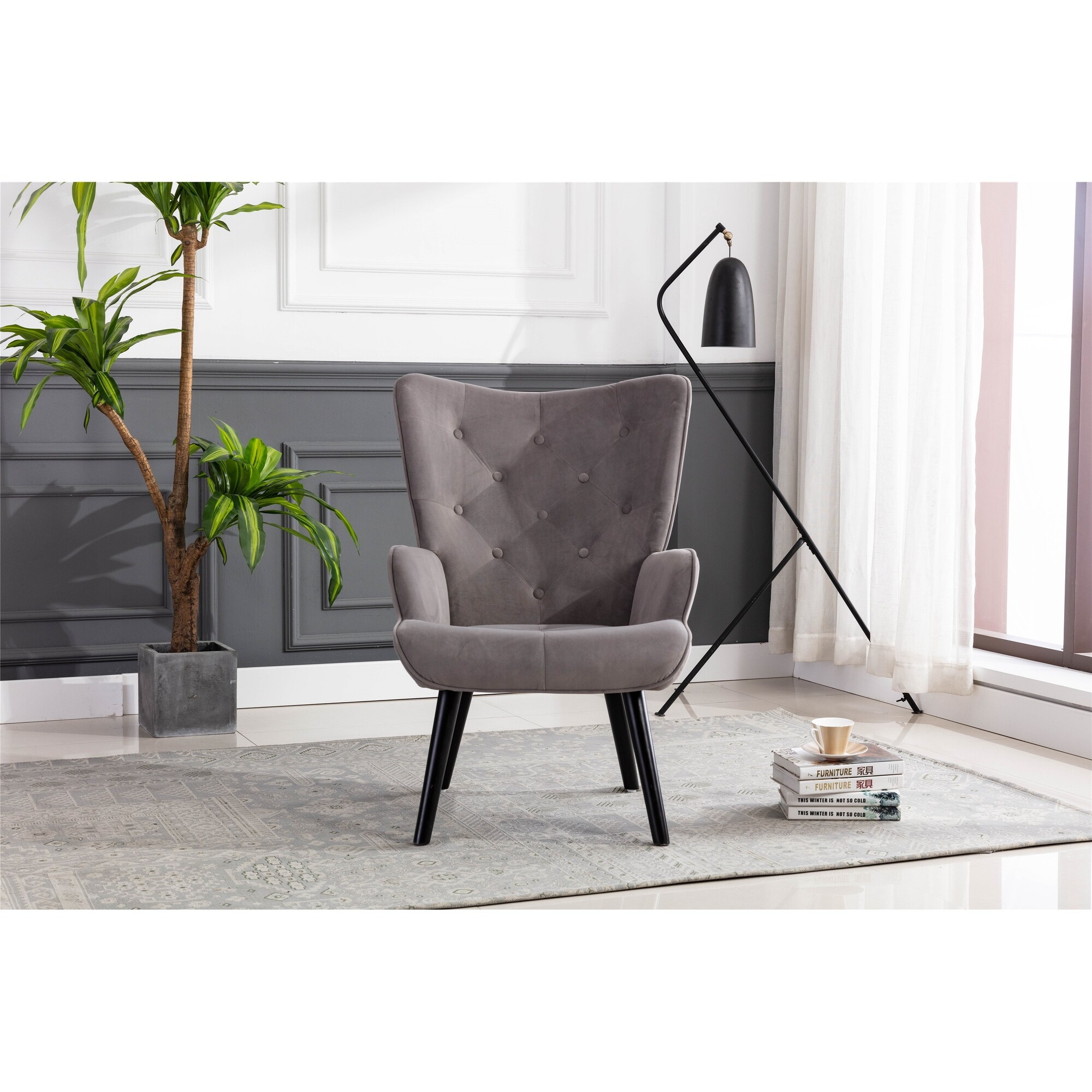 Metallic silver accent new arrivals chair