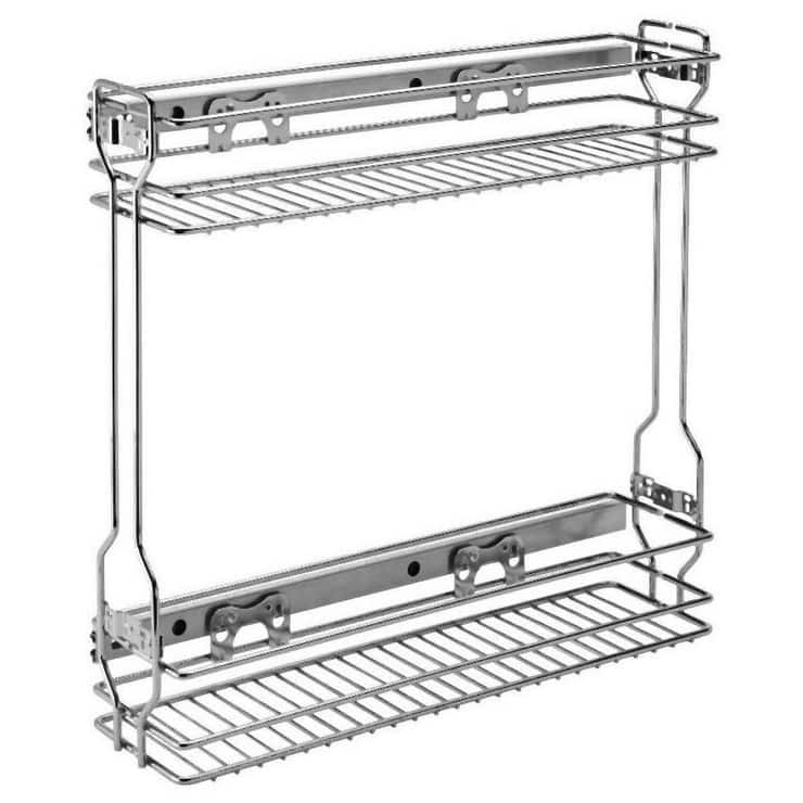 Rev-A-Shelf 548-06-1 Sink Classics 5-1/2"W Steel Frame Two Tier Side