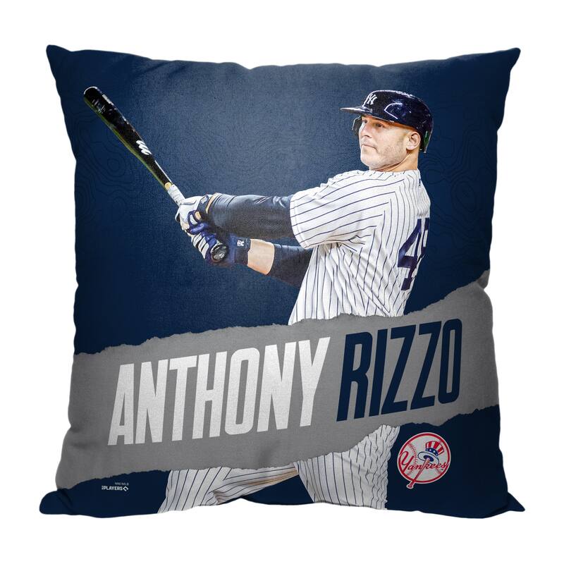 MLB New York Yankees Player Anthony Rizzo 18 Inch Throw Pillow
