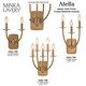 preview thumbnail 2 of 7, Minka Lavery 5282 Atella 2 Light 12" Tall Wall Sconce