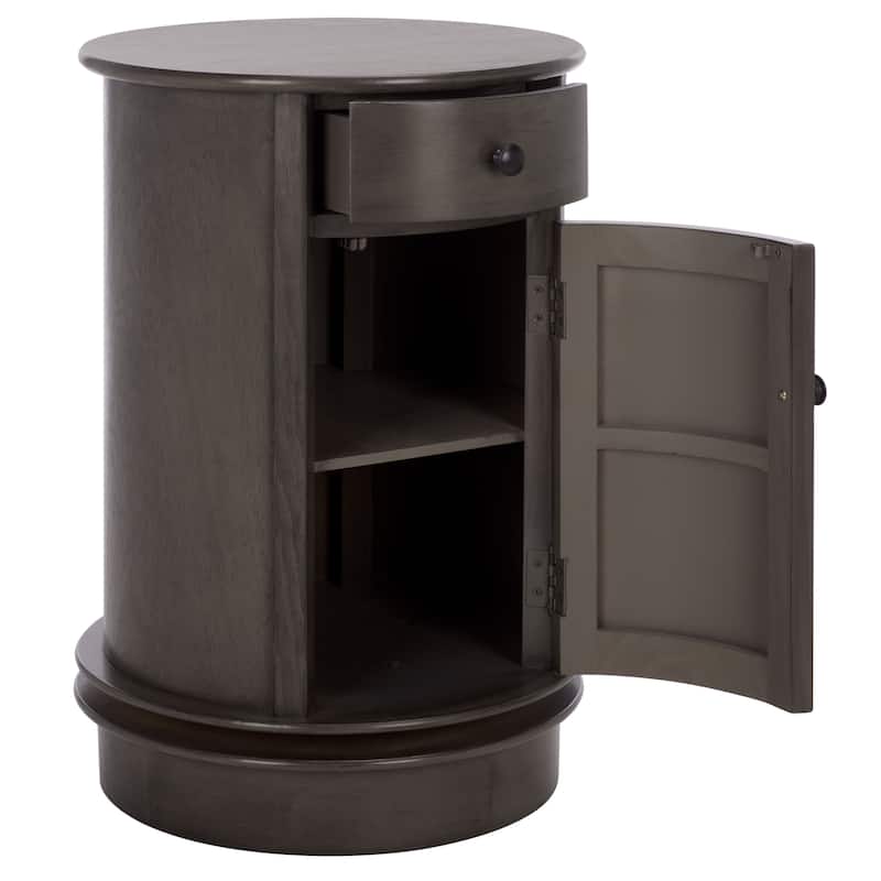 SAFAVIEH Celestia Grey Swivel Storage Accent Table - 18"W x 18"D x 26"H
