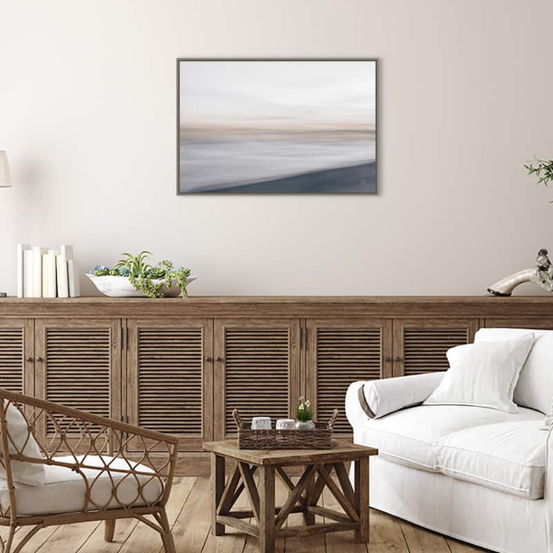 Waves Move Me I by Nathan Larson Framed Canvas Wall Art Print