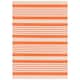 SAFAVIEH Courtyard Charmaine Indoor/ Outdoor Waterproof Area Rug - 4' x 5'7" - Terracotta/Beige