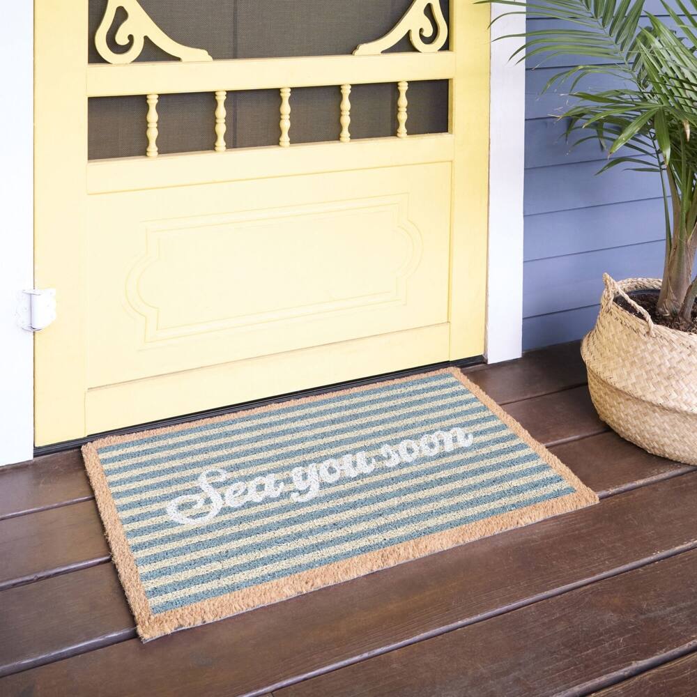 Sea You Soon Coastal 18" x 30" Doormat - 18" x 30"