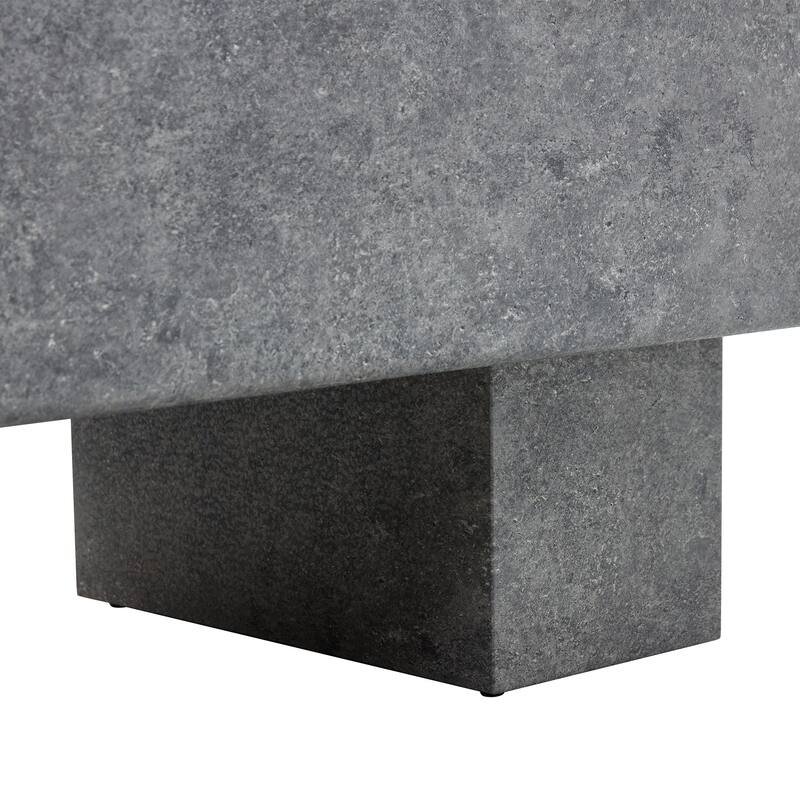 43.3" Modern Rectangular Coffee Table with Sturdy MDF Support Legs for Living Room